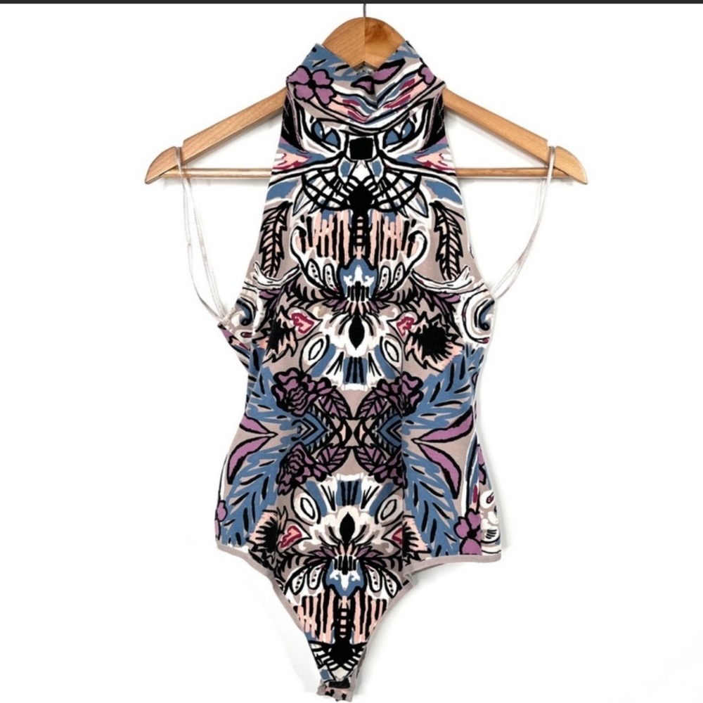 Free People Intimately Mock Neck Sleeveless Bodysuit